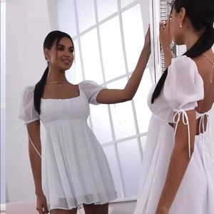 White Baby Doll dress never worn